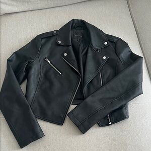 Dynamite Black Faux Leather Jacket